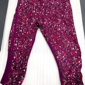 Lululemon Crop Leggings Pink Purple